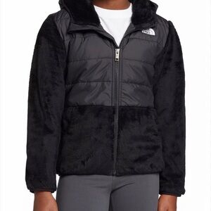 The North Face Black Fleece-Lined Girl’s Jacket (XS)